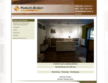 Tablet Screenshot of parkett-broker.de